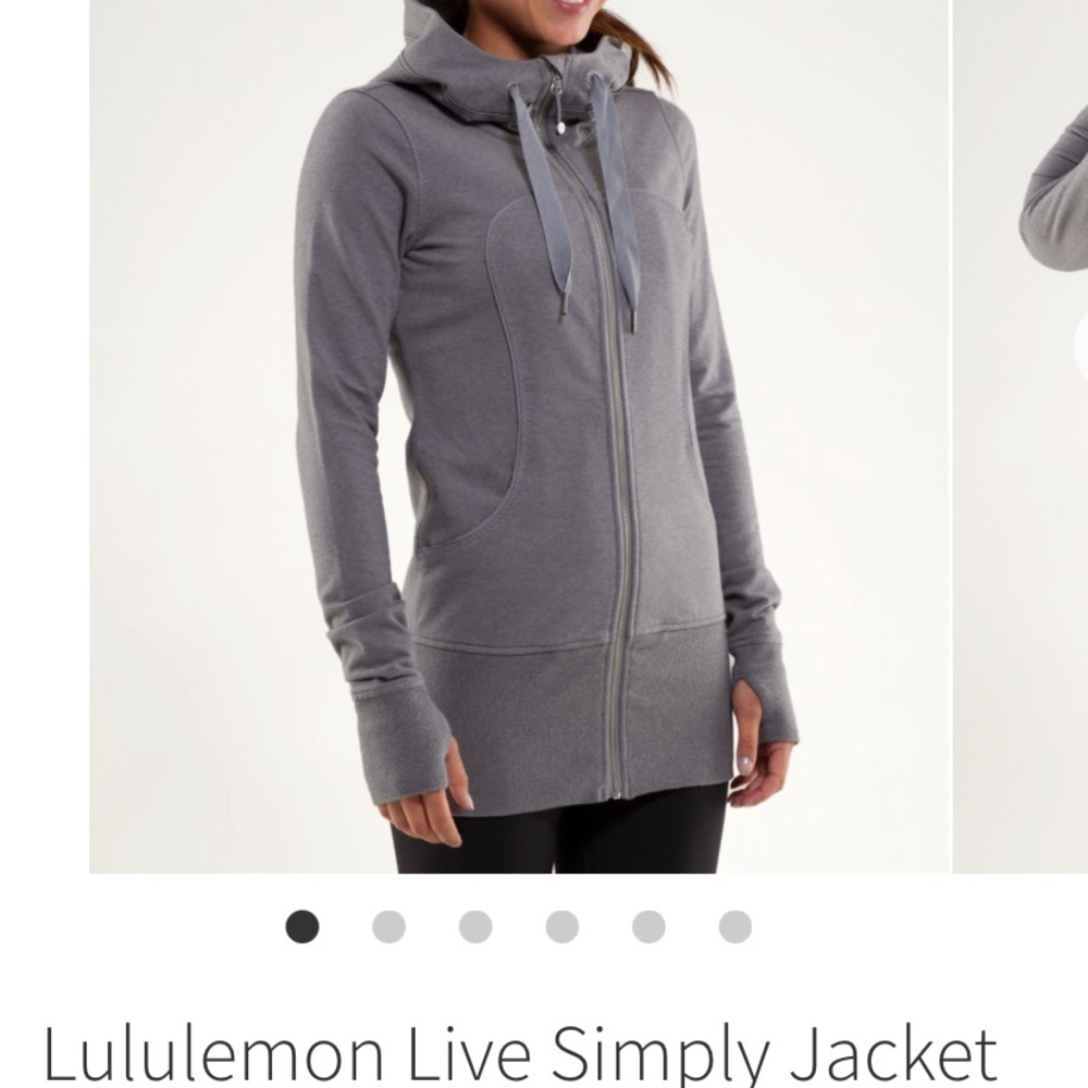 Lululemon Off White Live Simply Jacket GUC - size 2 - Picture 3 of 17